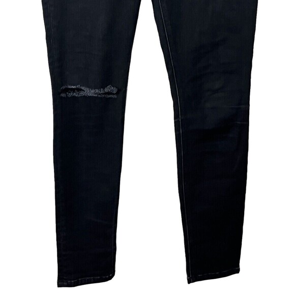 Reformation High & Skinny Jeans Women’s Size 25 Black Distressed Ankle Fit - Picture 4 of 13